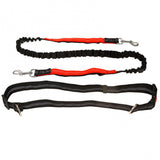 Jogging Pet Traction Leash Hands Free with Adjustable Hip Belt Long Reflective Traction Rope